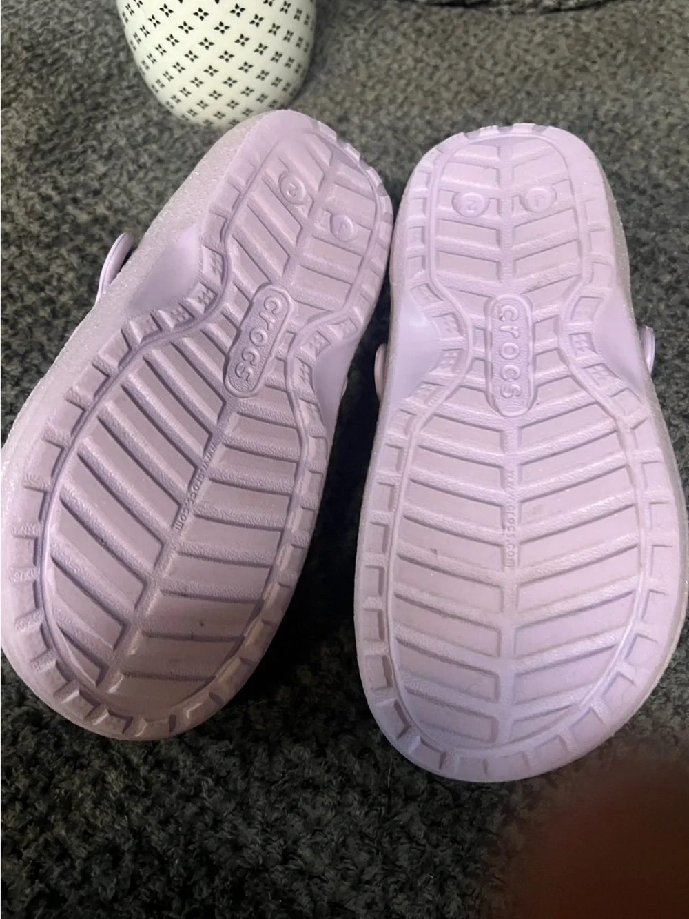 Kids Light Pink Glitter Clog Shoes with Soft Lining